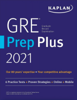 GRE Prep Plus 2021, Kaplan Test Prep GRE Prep Plus 2021, Kaplan Test Prep